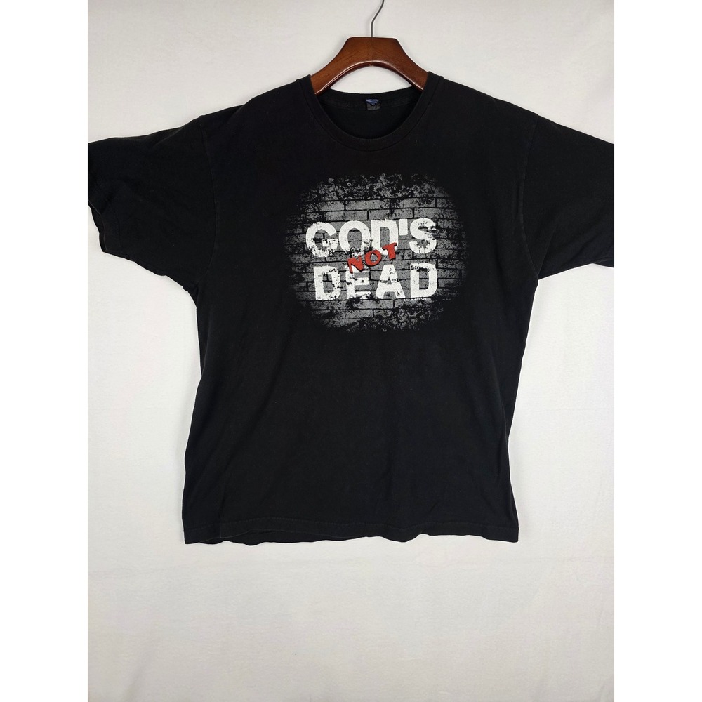 Gods Not Dead Movie Promo T-Shirt Mens XL Black Graphic Tee
